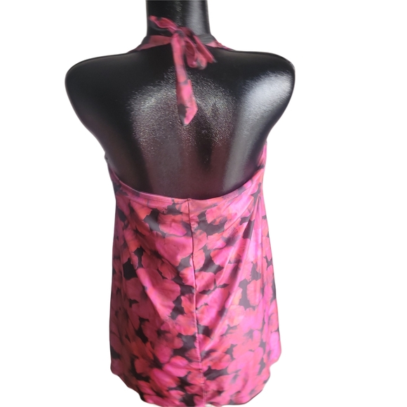 ACX Swim Pink Floral Swimsuit Dress 1X - Picture 3 of 3